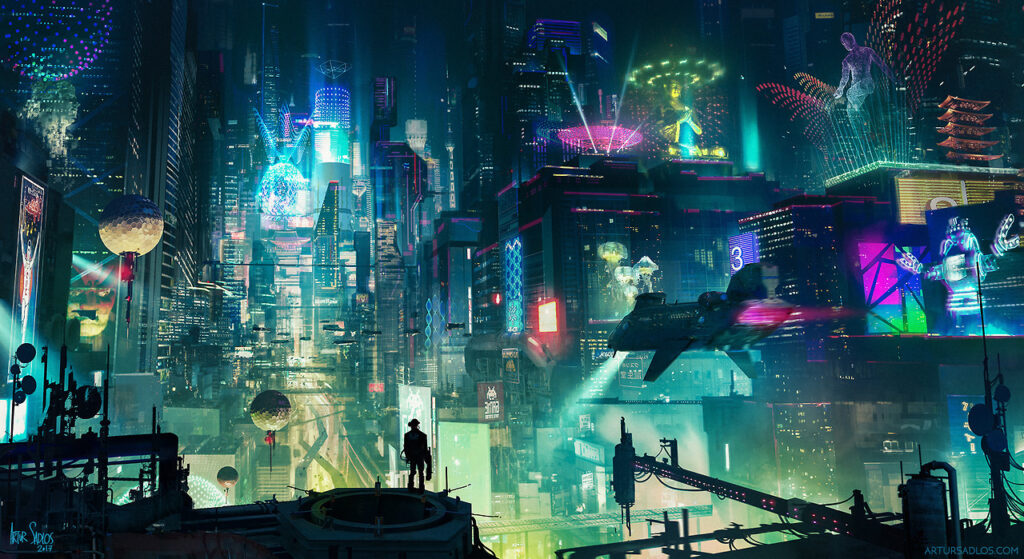 Blade Runner Inspired concept art illustrations 01 artur sadlos